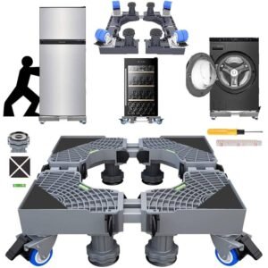 Adjustable Washing Machine / Fridge Stand with Wheels