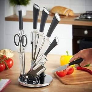 Kitchen Knife Aet with Holder
